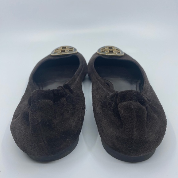 TORY Burch brown suede flats. - Picture 6 of 9